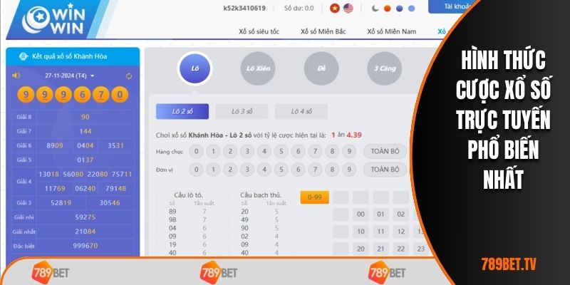 Hình thức cược xổ số trực tuyến phổ biến nhất