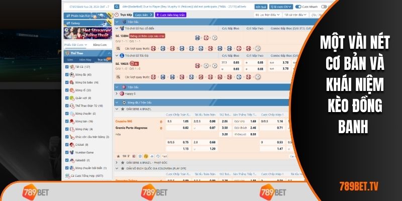 Sơ lược khái niệm về kèo đồng banh 789BET