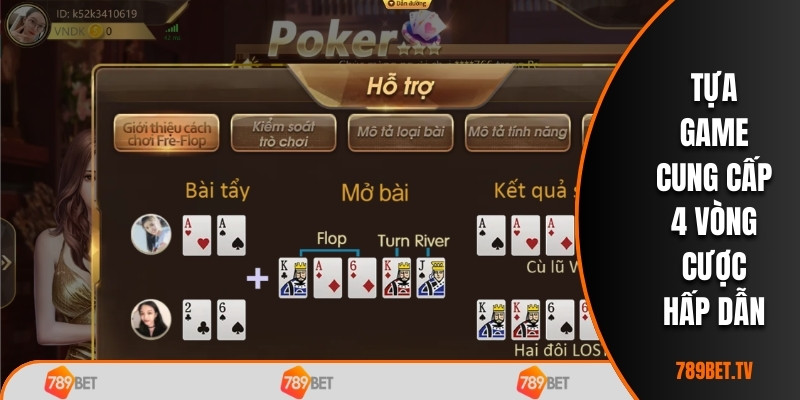 Tựa game cung cấp 4 vòng cược hấp dẫn